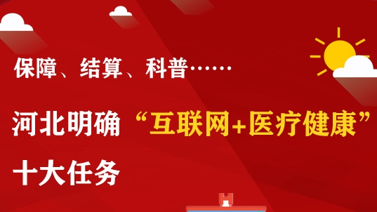 河北明確“互聯網+醫(yī)療健康”發(fā)展十大任務