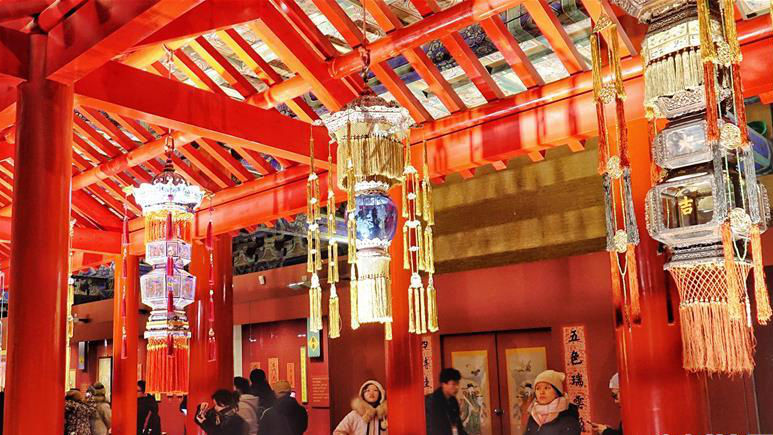 故宮博物院“賀歲迎祥——紫禁城里過(guò)大年”展覽正式向公眾開(kāi)放