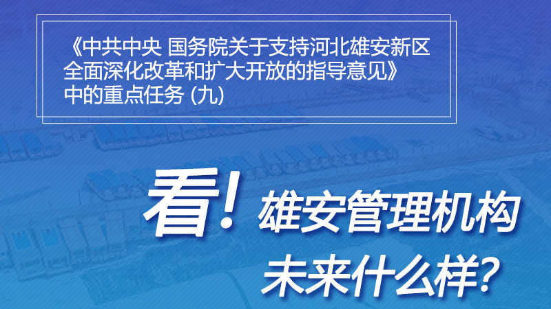 一圖速覽丨看！雄安管理機構(gòu)未來什么樣？