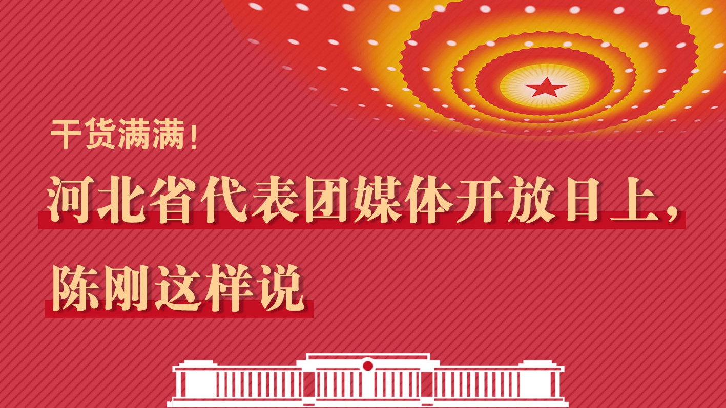 干貨滿滿！河北省代表團媒體開放日上，陳剛這樣說