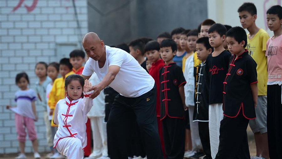 河北滄州：“把式場”里習(xí)武度暑假