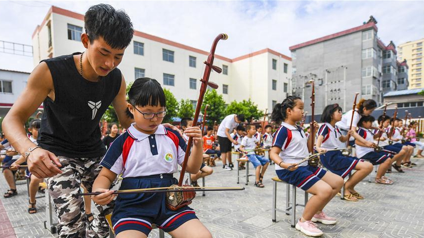 河北饒陽(yáng)：暑期開展“民族樂器進(jìn)校園”活動(dòng)