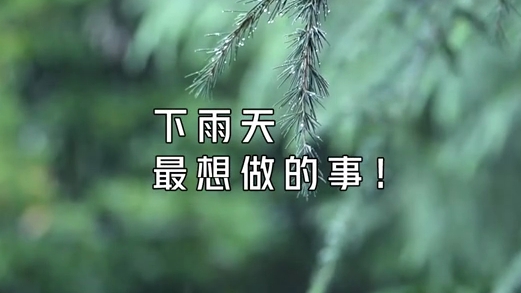 下雨天最想做的事！