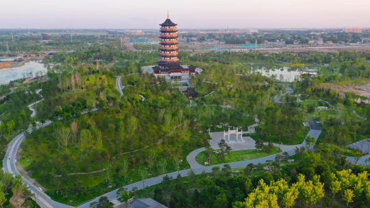 雄安新區(qū)悅容公園入夏美