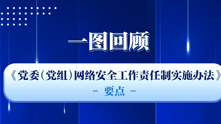 一圖回顧《黨委（黨組）網(wǎng)絡(luò)安全工作責(zé)任制實施辦法》要點