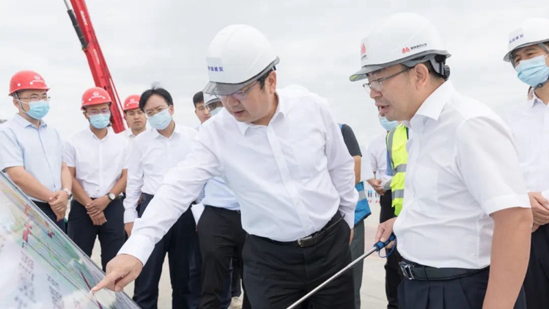 張國華調研啟動區(qū)和起步區(qū)重點基礎設施項目建設情況并召開專題會議