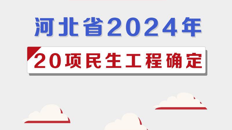 圖解丨河北省2024年20項(xiàng)民生工程確定