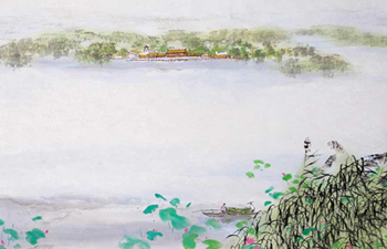 Baiyangdian depicted in long scroll painting