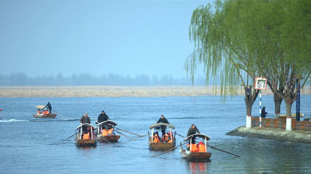 白洋淀景區(qū)迎五一旅游小高峰