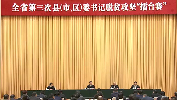 【視頻】王東峰：舉全省之力推動脫貧攻堅取得新成效